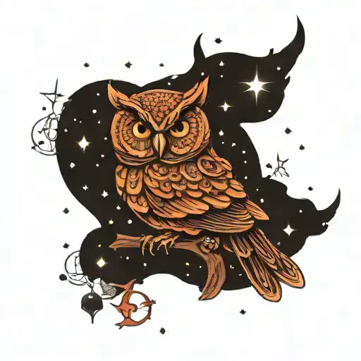 Owl And Pisces Constellation