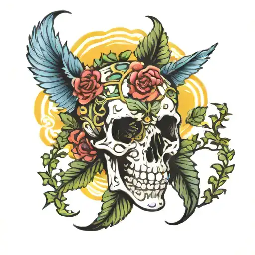 Grateful Dead Stealie With Nature