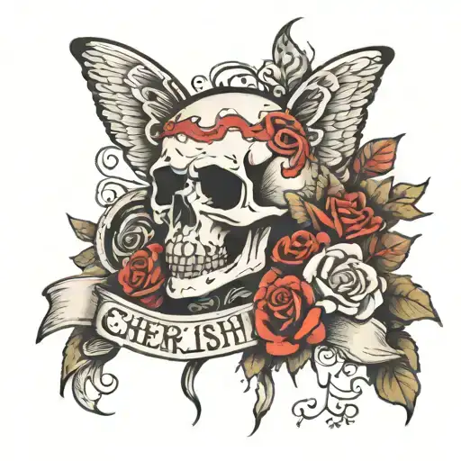 The Word Cherish It's For Dead Parents And To Cherish Life