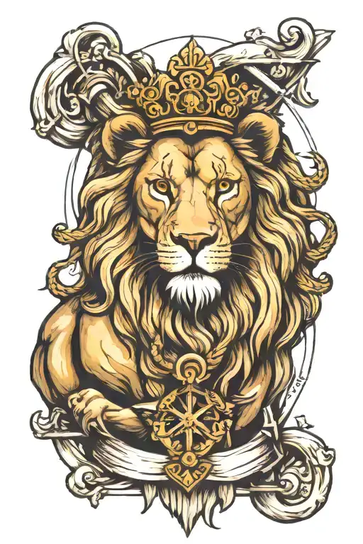 Lion With An Anchor