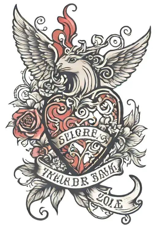 Heart With Date Of Birth