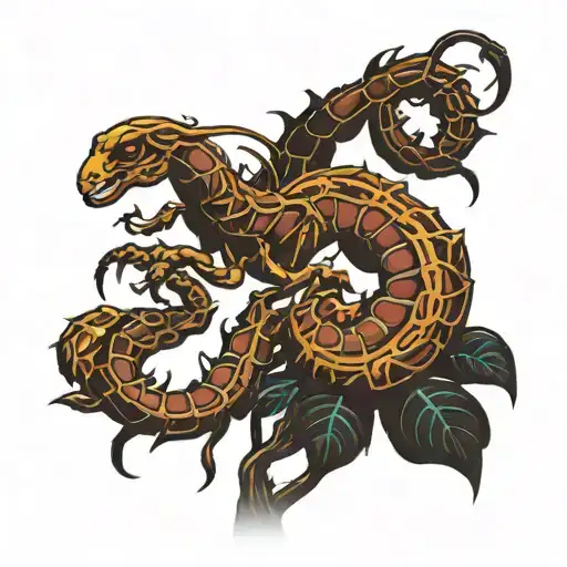 Scorpion Family Tree Silhouette