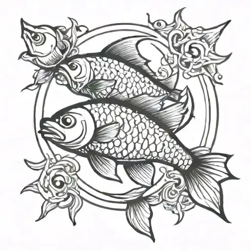 Simple Fish Around Moon