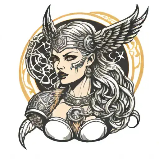 Viking Valkyrie Pinup Girl
