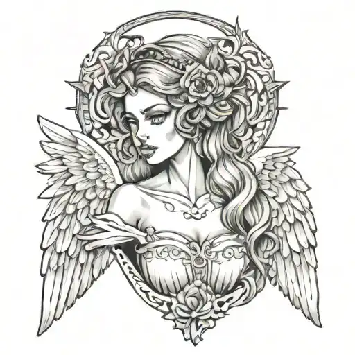 Custom An Angel With A Dark Side And A Linial