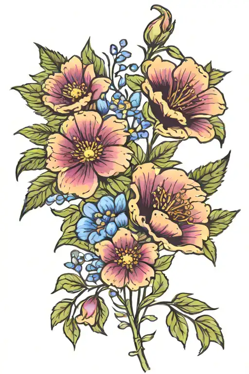 Texas Wildflower Arm