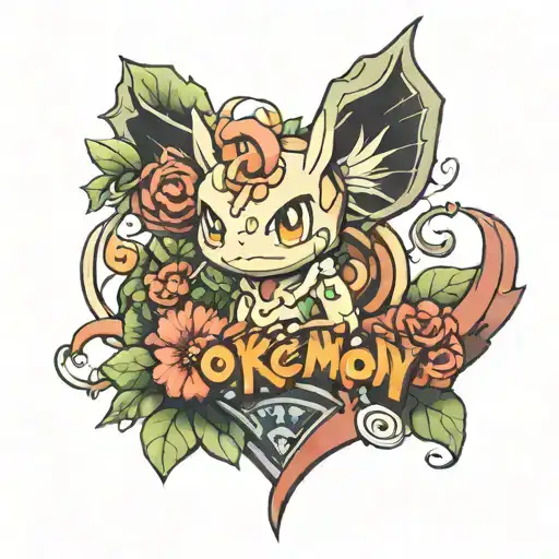 Ivy With Pokemon Inside The Letters
