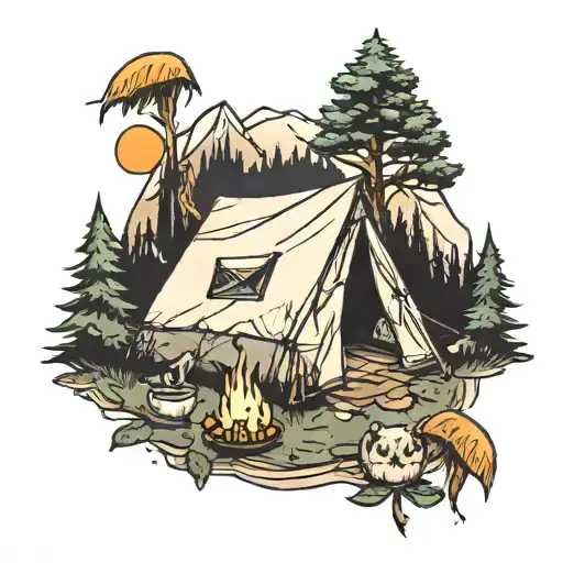 Nature And Camp Tent