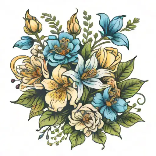 Birth Flower Bouquet