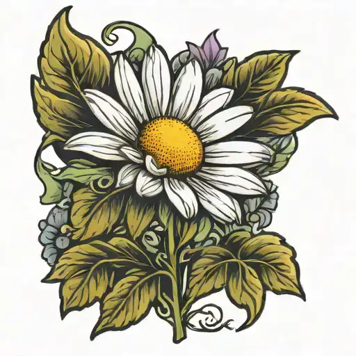 Daisy With Growth Spelt In The Stem