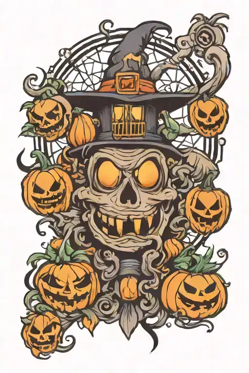 Halloween Nintendo Half Sleeve