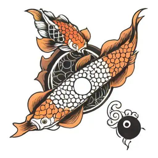 Koi Fish Yin Yang