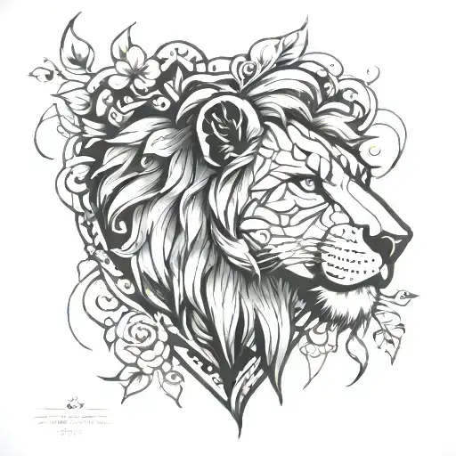 Lion And A Stitched Heart