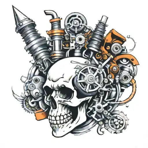 Skull Engine Parts