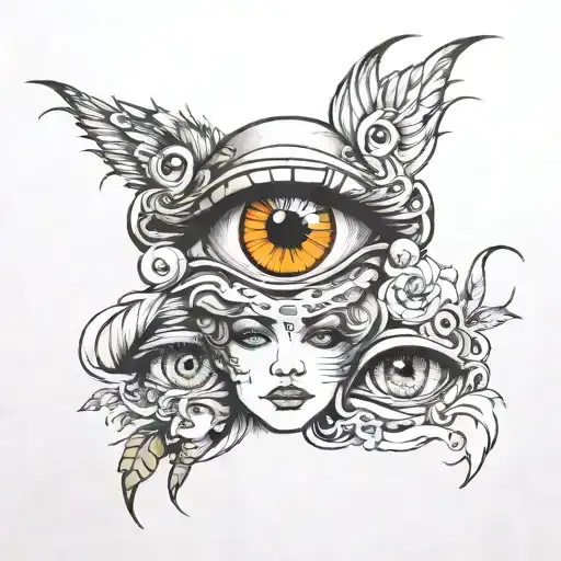 A Group Of Diffrent Eyes Closed