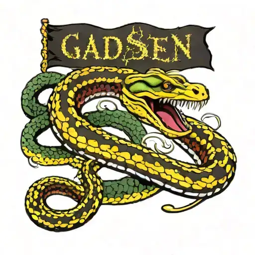 Gadsden Flag But With Eel Instead Of Snake