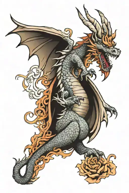 Dragon Flying Peace Brings Life