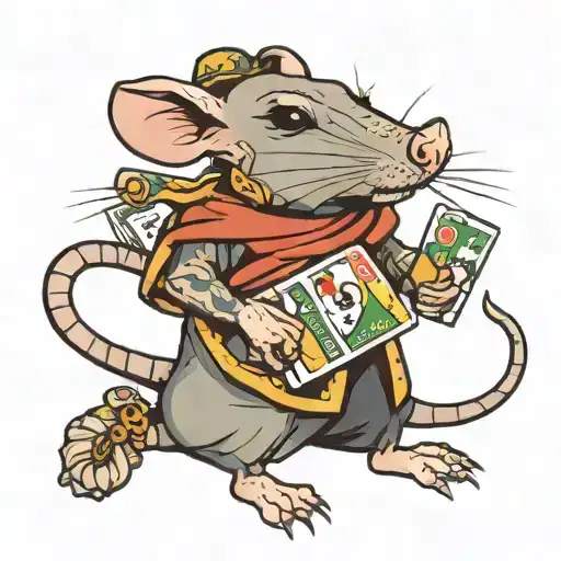 Rat Holding Subway Card