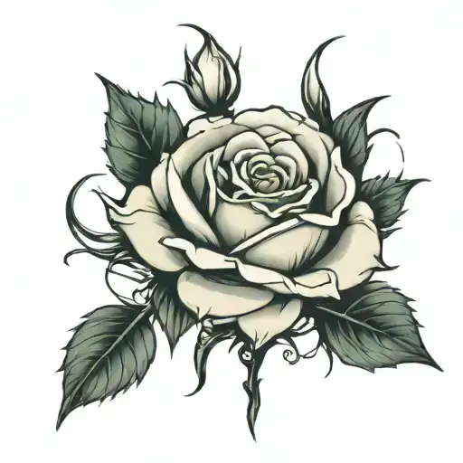 Rose And Thorns Wrapped