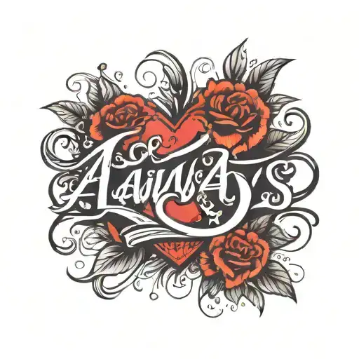 Love Always In A Fine Script Font