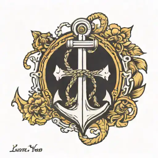 Anchor Simple Outline Name Lena