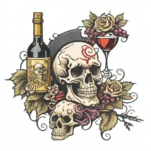 Skull And Wine