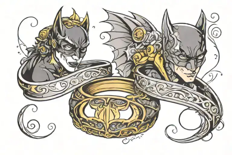 Batman And Catwoman Wedding Bands