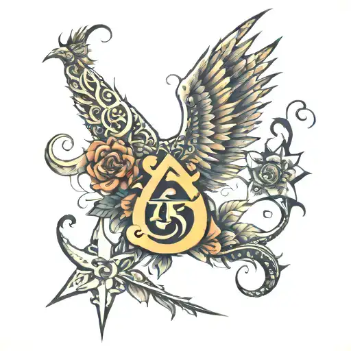 Persistence Across The Back In Creative Lettering Style