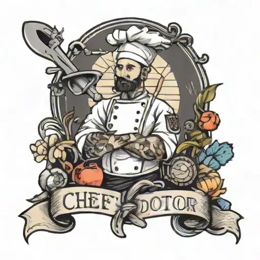 I Want Chef And Doctor Combined Type Of Tatto Which Is Very Small