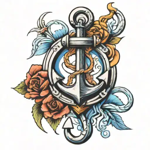 Anchor With A Wg On Either Side View