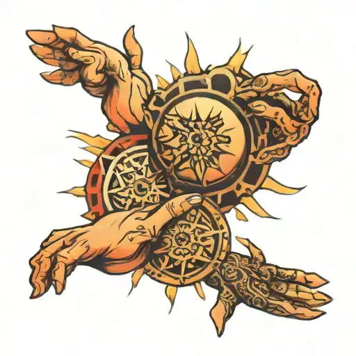 Above Sun Below Hands Hold You