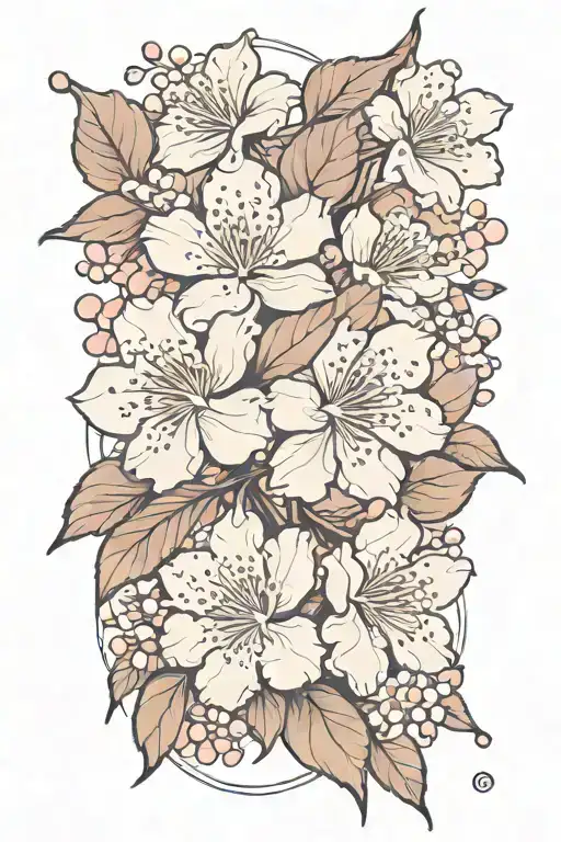 Cherry Blossoms Growing