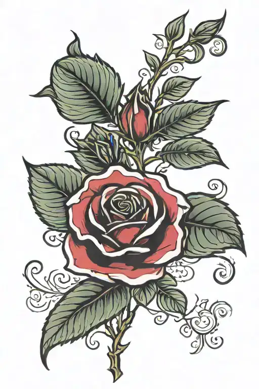 Rose With Name In The Stem Rose