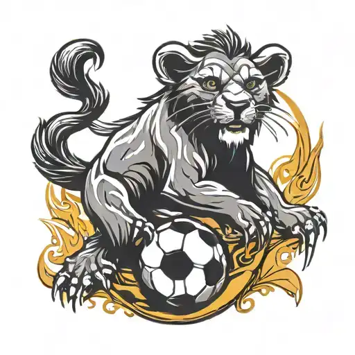 Soccer Ball Lion Honey Badger