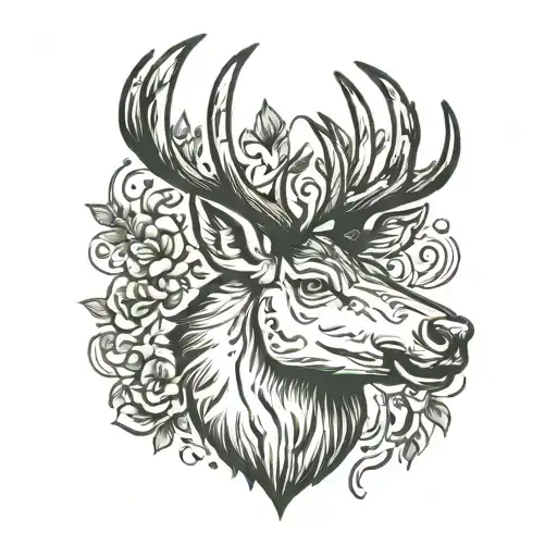 Elk Head Saying Best Dude