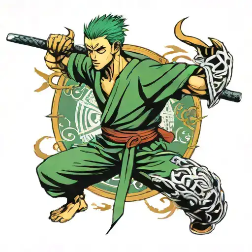 Roronoa Zoro Three Swords Combined