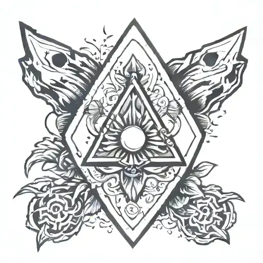 Arrowhead With Camping And Cross