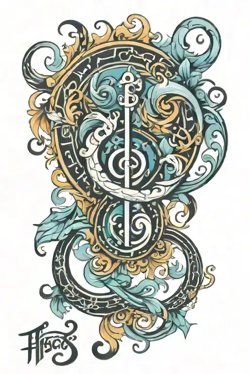 F-clef And Pisces Sign Mixed