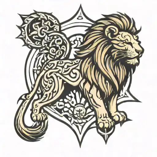 Lion Cross God