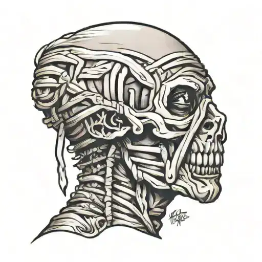 Mummy In Black Bandages