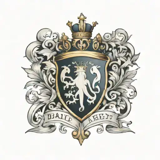 Bailey Family Crest Heraldry Crown