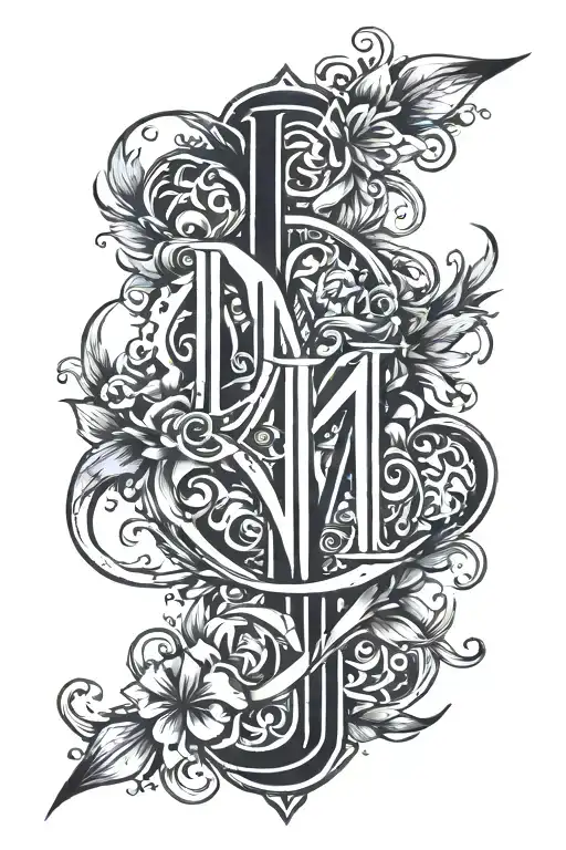 Create An Image With The Initials M R E To Represent Dad