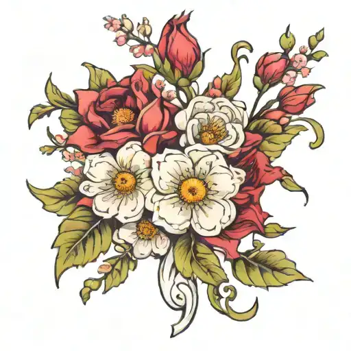 January And November Birth Flower Bouquet