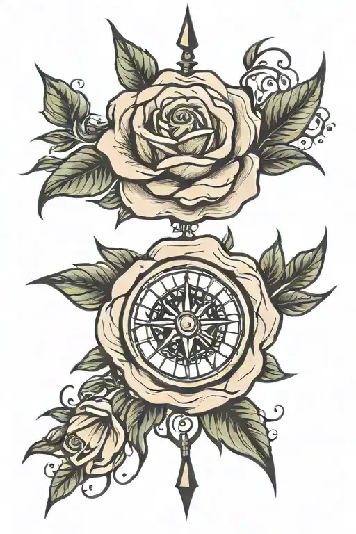 Compas Rose With Co Ordinates