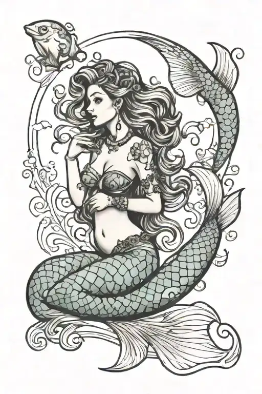 Mermaid Sitting On Top