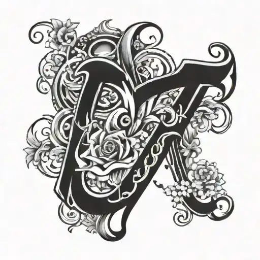 The Word Nineteen Vertical Thick Lettering