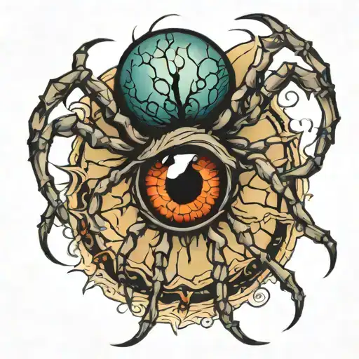 Eyeball With Spider Legs