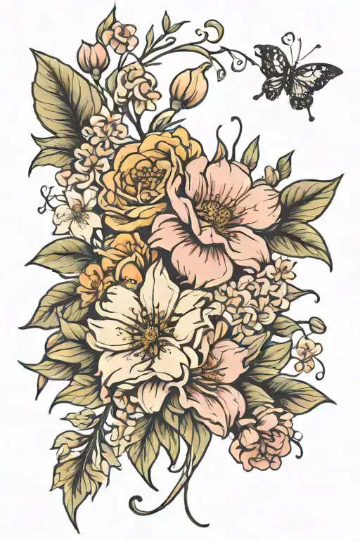 Birth Flower Bouquet