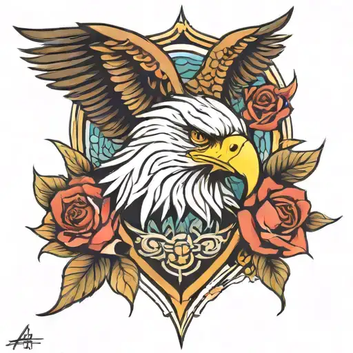 Eagle And Rose Mix