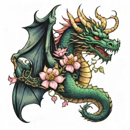 Dragons Lotus Flower Libra Accent Scales Made